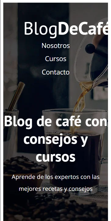 BlogCafe - Versión Móvil