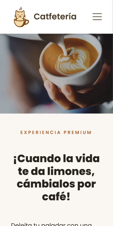 Catfeteria - Versión Móvil