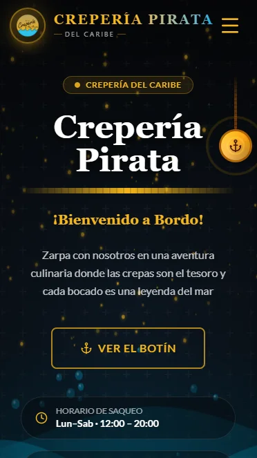 Crepería Pirata - Versión Móvil