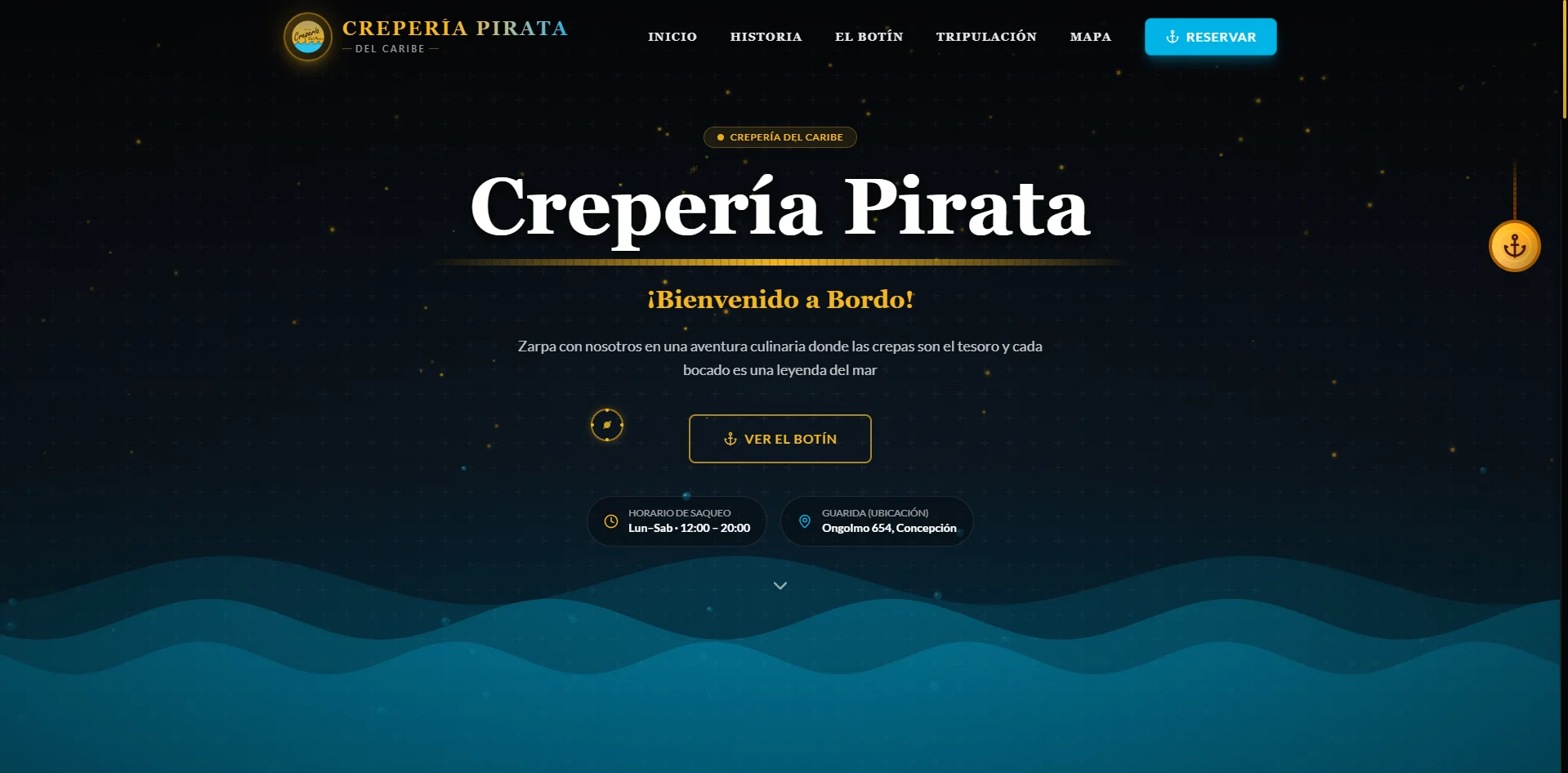 Crepería Pirata - Versión Desktop