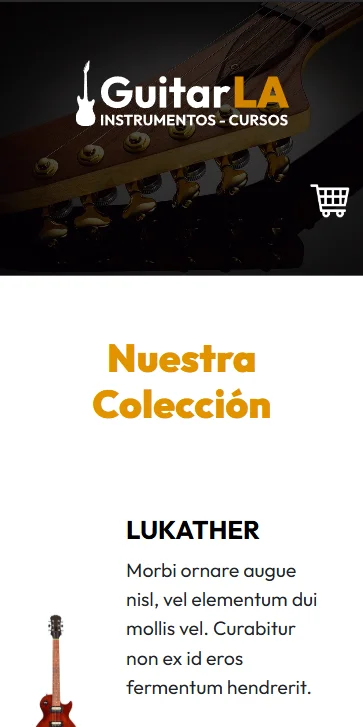 GuitarraLA - Versión Móvil
