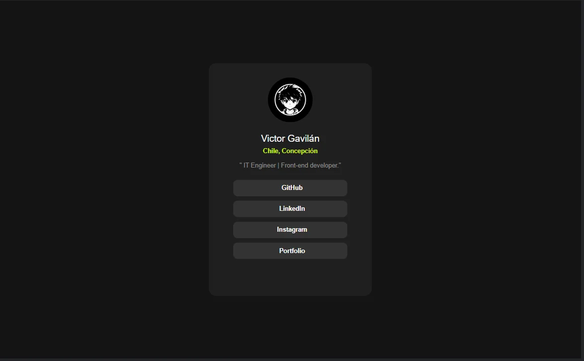 Perfil - Versión Desktop