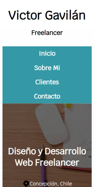 Primer Portafolio - Versión Móvil